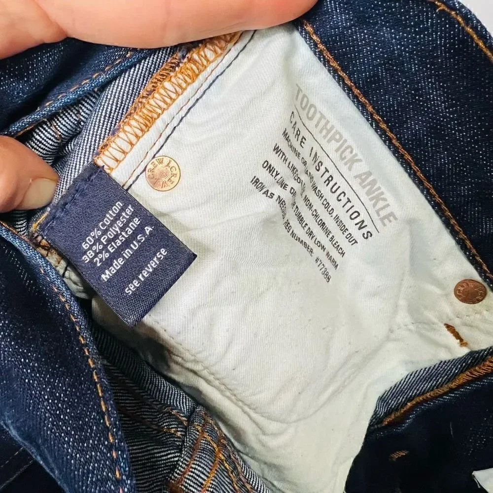 J.Crew Matchstick Ankle Jeans